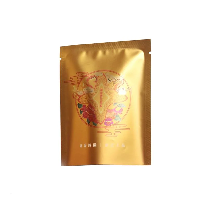 Custom Printing Small Heat Sealable Three Side Seal Coffee Tea Packaging Bag