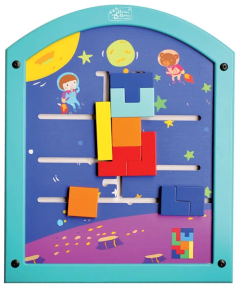 Bunte Tangram für Kleinkinder Spielen Perschool Wand spielen Spielzeug Bildung Intelligence Games