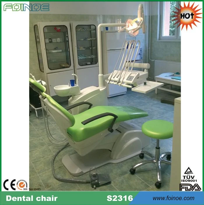 Cadeira de Luxo Dental elétrica com Unidade Multifuncional S2316 CE aprovada