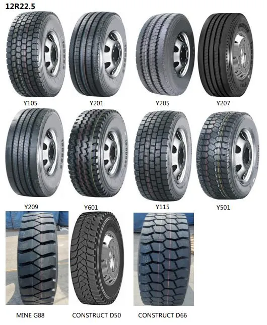 12R22.5 Le commerce de gros de tous les pneus de camion radial en acier TBR