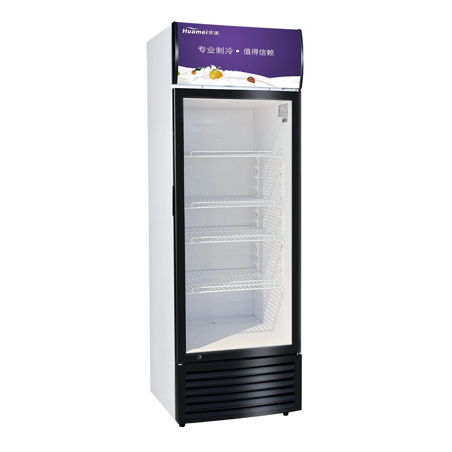 Vertical comercial Luxury Arrefecimento directo de Dupla Camada de porta de vidro de vegetais de cerveja e comida Pre-Made Refrigerado Gabinete visor LC-318