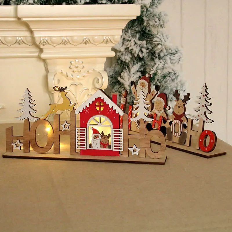 Artesanía de madera personalizada decoración ornamentos de Navidad