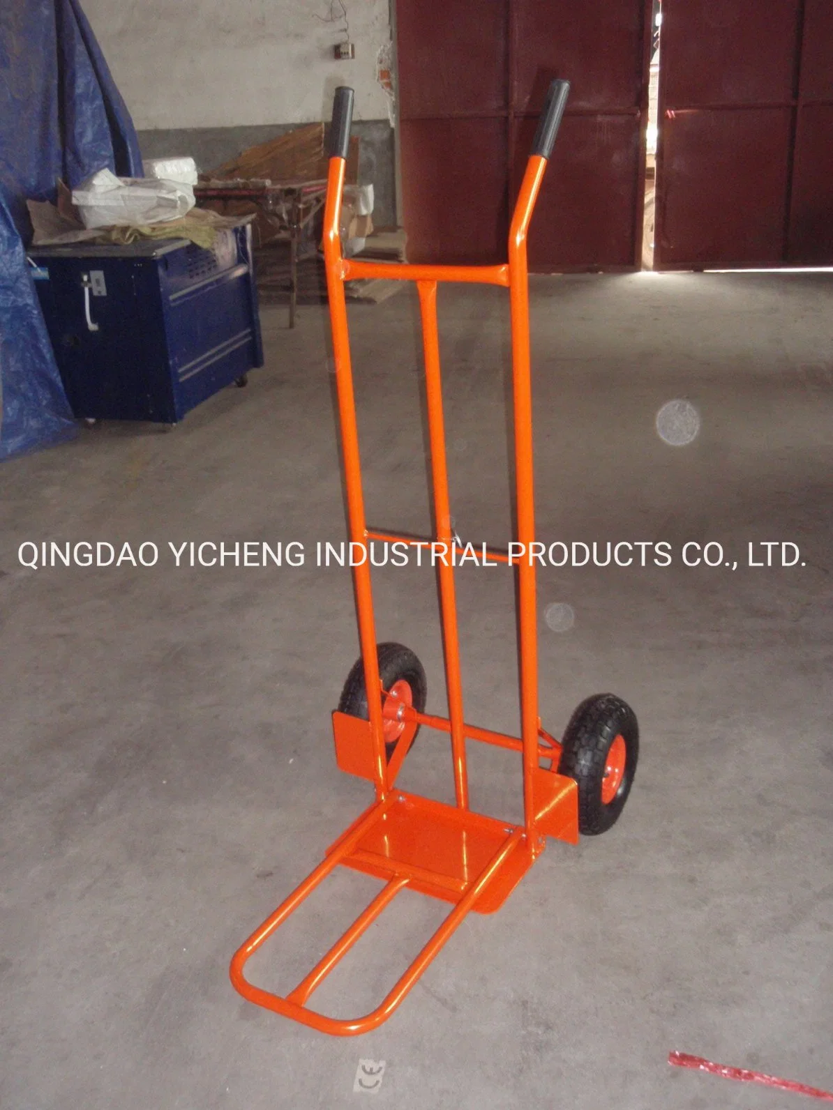 Two Wheels Hand Trolley with Folded Plate