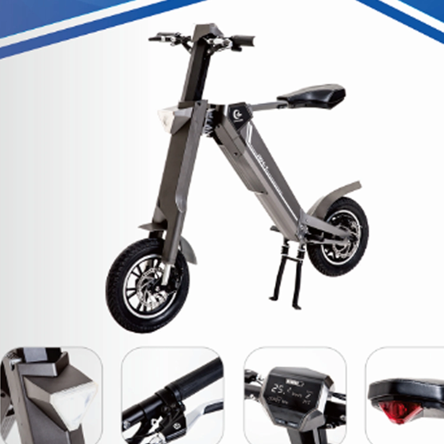 350V Scooter Electric Folding Bike Ebike