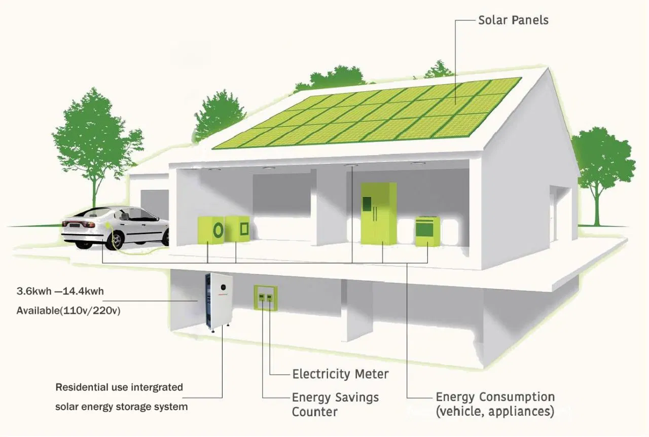 110V 220V Tesla Powerwall 48V mit Solar-Wechselrichter Solar Lithium Ion Akku Home Backup Power All in One Home Energiespeicher 10kWh Solargenerator