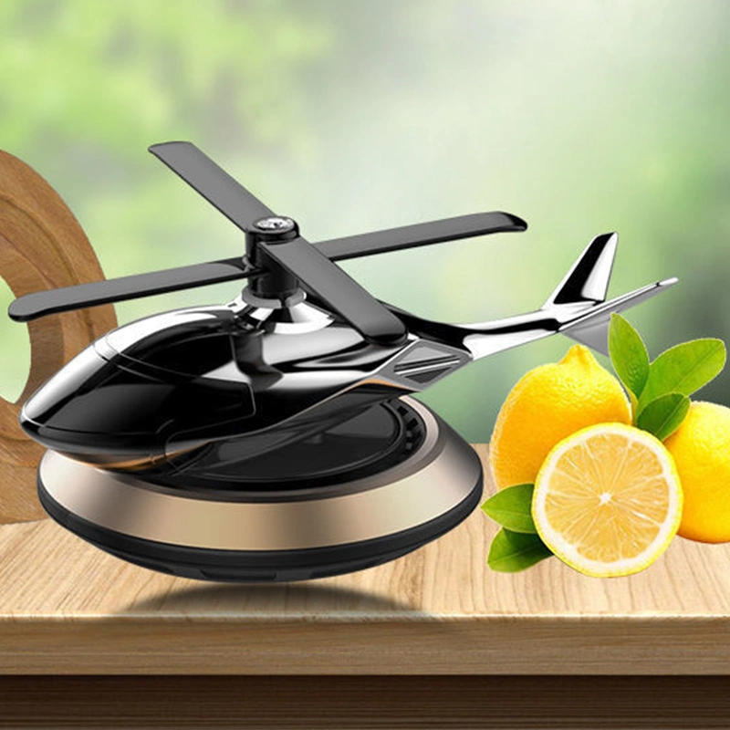 Carro de energia solar de aromaterapia decoração ornamentos de Helicóptero Perfume Auto Car Ambientador