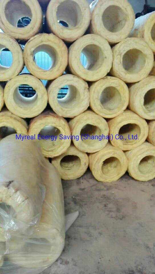 precio de fábrica China Tubo de lana de fibra de vidrio de aislamiento acústico Aislamiento de lana de vidrio térmico materiales aislantes de calor