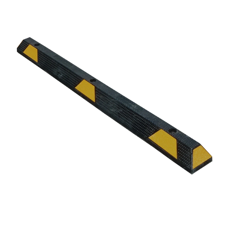 Black and Yellow Rubber Parking Curb