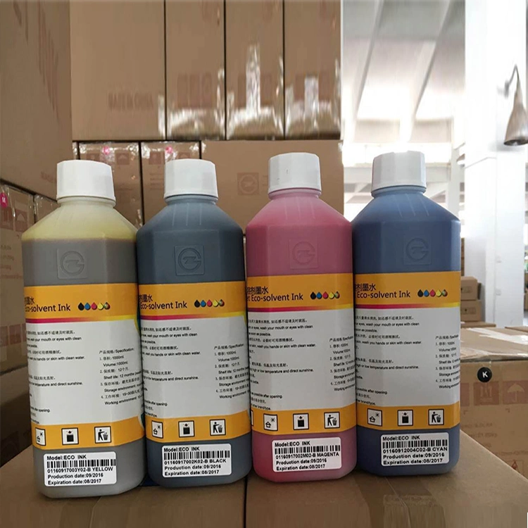 حبر بمذيب مذيب إيكو 1L Packing Gongzheng لطابعة Gongzheng Thunderjet حبر PVC PVC Pet Printing Pigment طباعة ملصقات الفينيل المرنة لـ طابعة رقمية مصنوعة في الصين