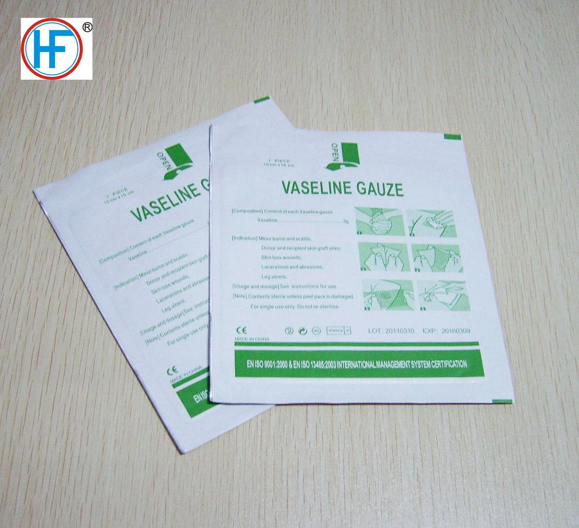 Mdr CE Approved Promote The Healing of Wounds Medical Vaseline Gauze Bandage