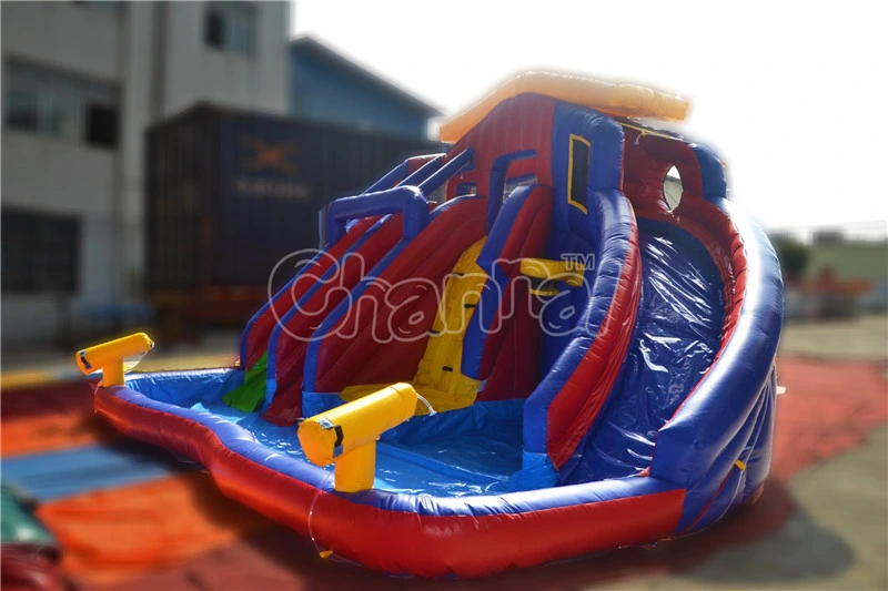 Colorido Patio tobogán inflable para niños Chsl367