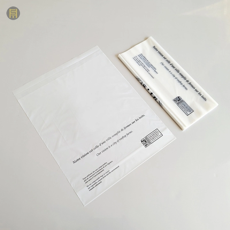 Recycled Plastic Self Adhesive Bag, Transparent Apparel Bag, OPP Seal Garment Bags