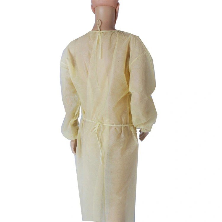 Factory Wholesale/Supplier SMS Disposable Medical Isolation PP Gown