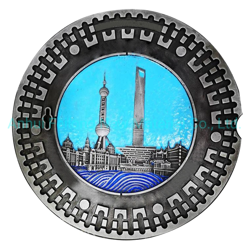 Artistic Square/Round Anti-Crossion Colorful Ductile Iron Manhole Sewer Sanitary Drainage Covers