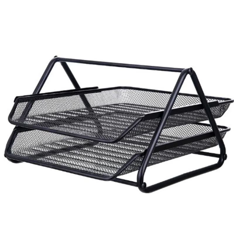 Desktop A4 Metal Storage Management Rack Iron Mesh