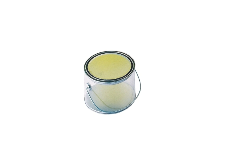 Round Food Grade Clear PVC Tin Bucket with Metal Handle Tin Pet Tube for Gift and Toy Packaging Tin Can