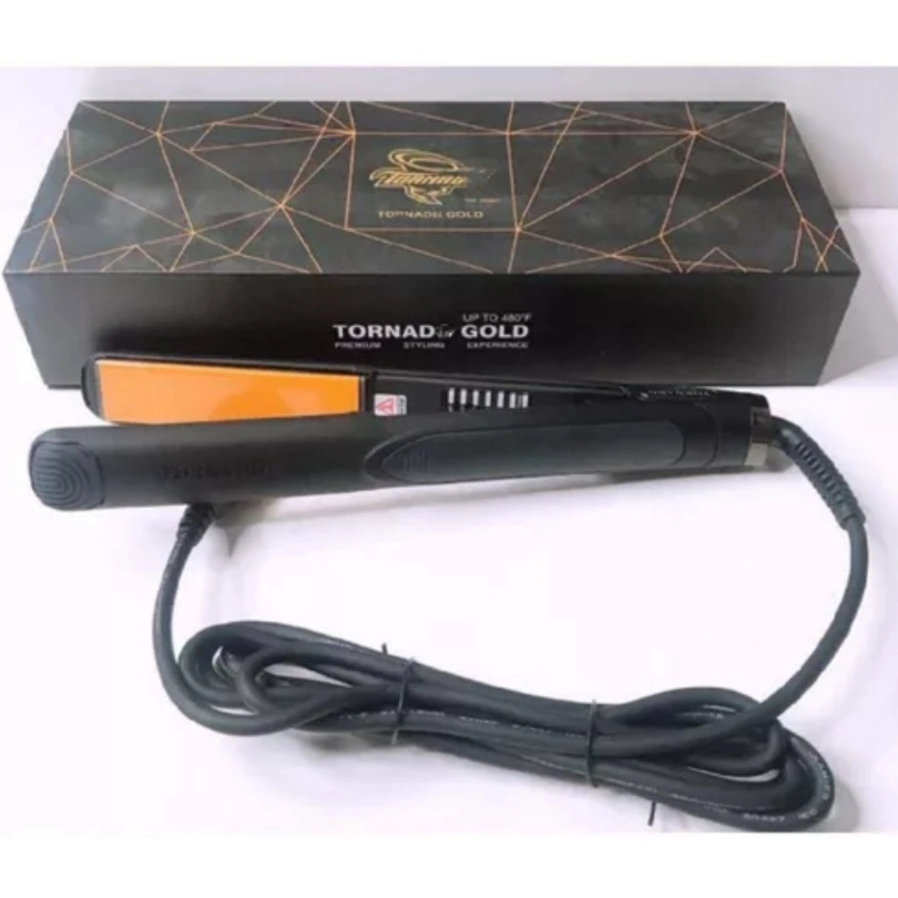 Alisador de cabelo cerâmico profissional tornado New Women Black Flat Iron