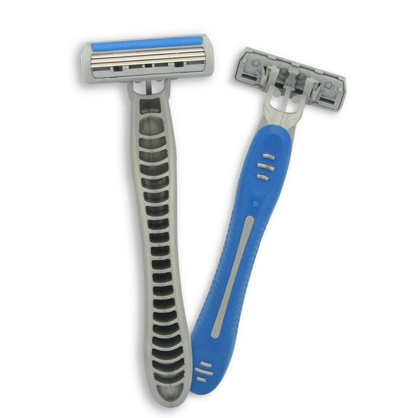 Custom Logo Triple Blade Men Shaving Razors 3 Blade Shaving Disposable Razor