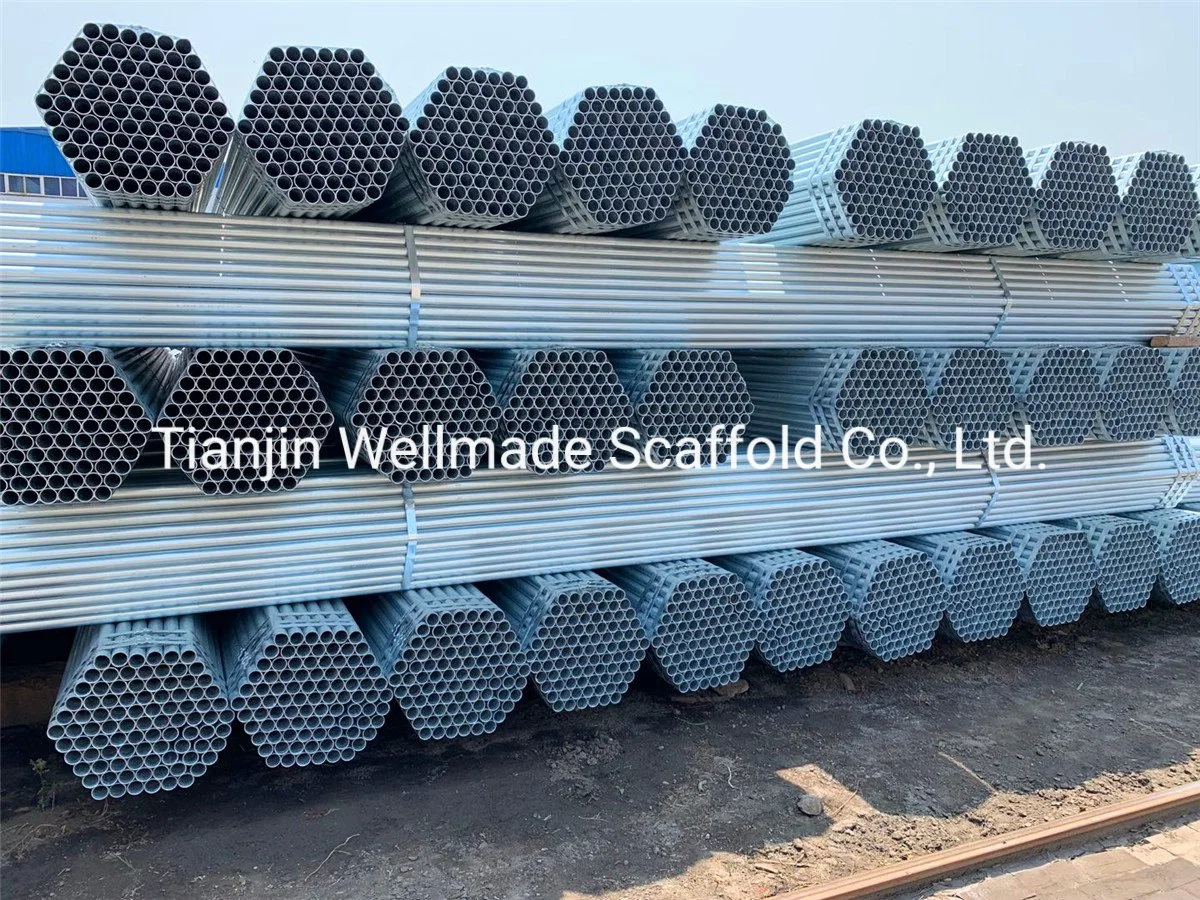 BS1139 Hot DIP Galvanized Pre-Galvanized Steel Pipes Tubes for Scaffolding Materials in Oil Petroleum Construction