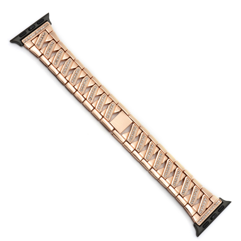 Bewell Fashion Alloy Material Jewelry Buckle Rose Gold Watch Strap&Band