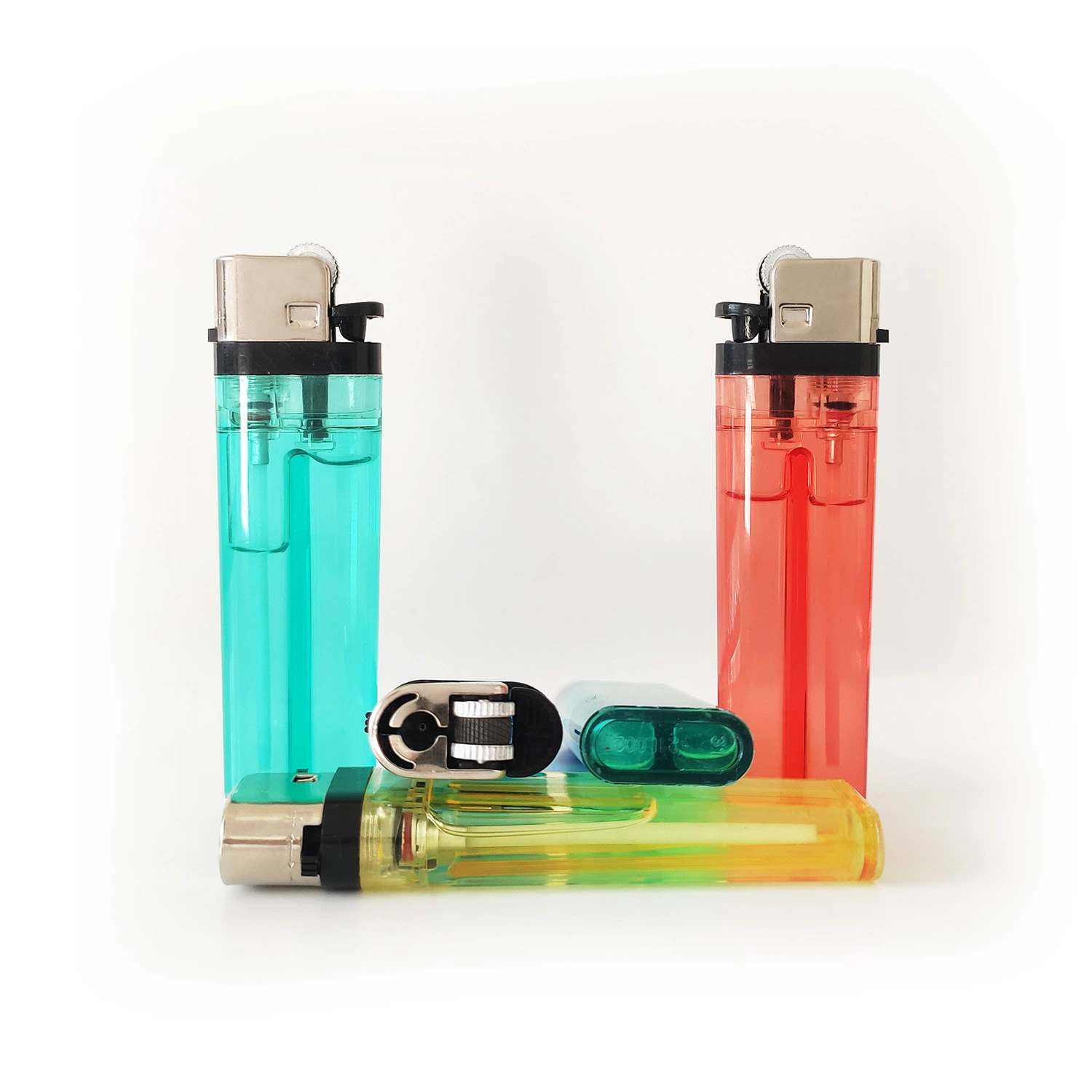 Classic Style Disposable Transparent Plastic Butane Gas Lighter