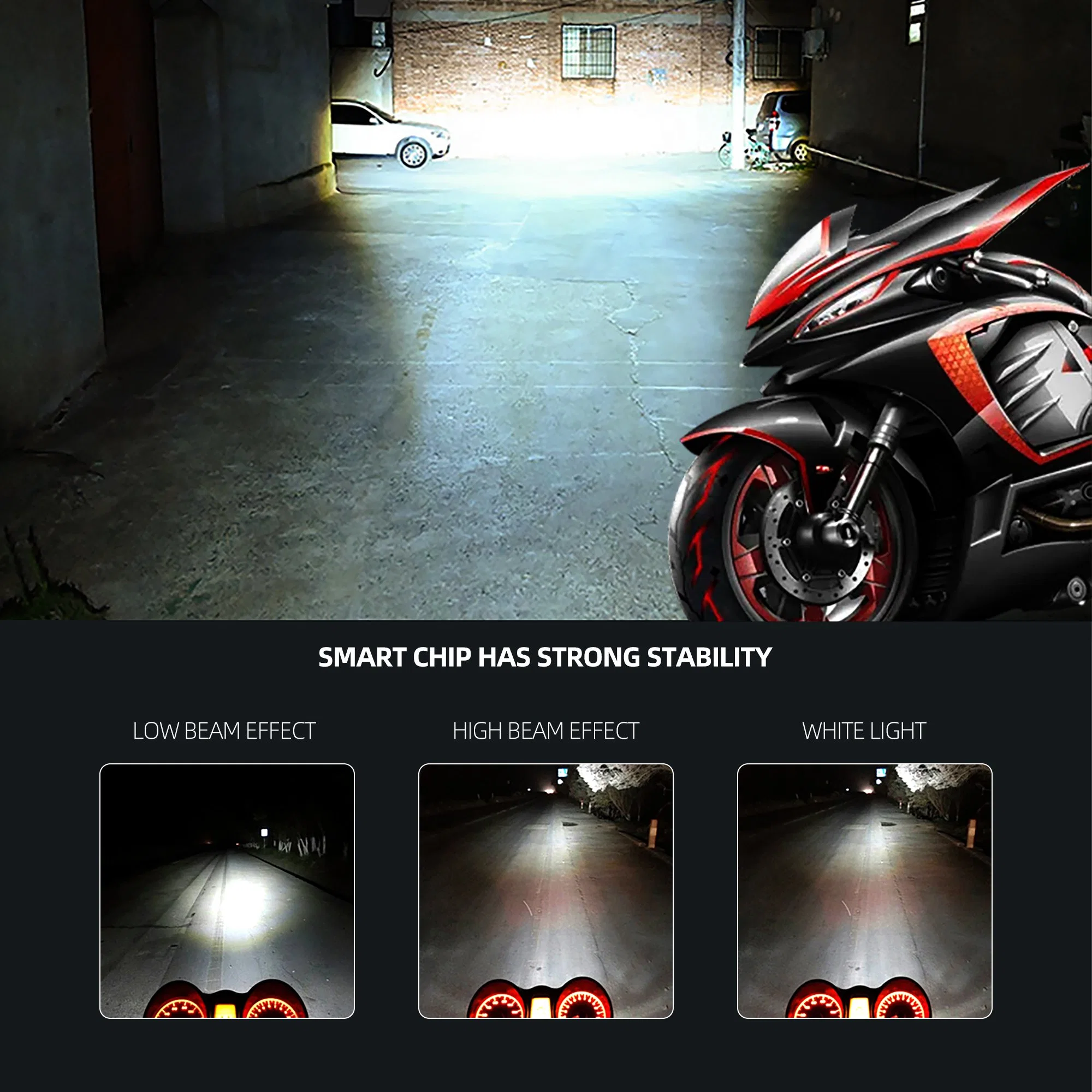 Motorcycle H4 LED Headlight Mini Driving Lights for Motorcycle Lighting Systems LED Bulb Fog Driving Lights Bike Modified Parts