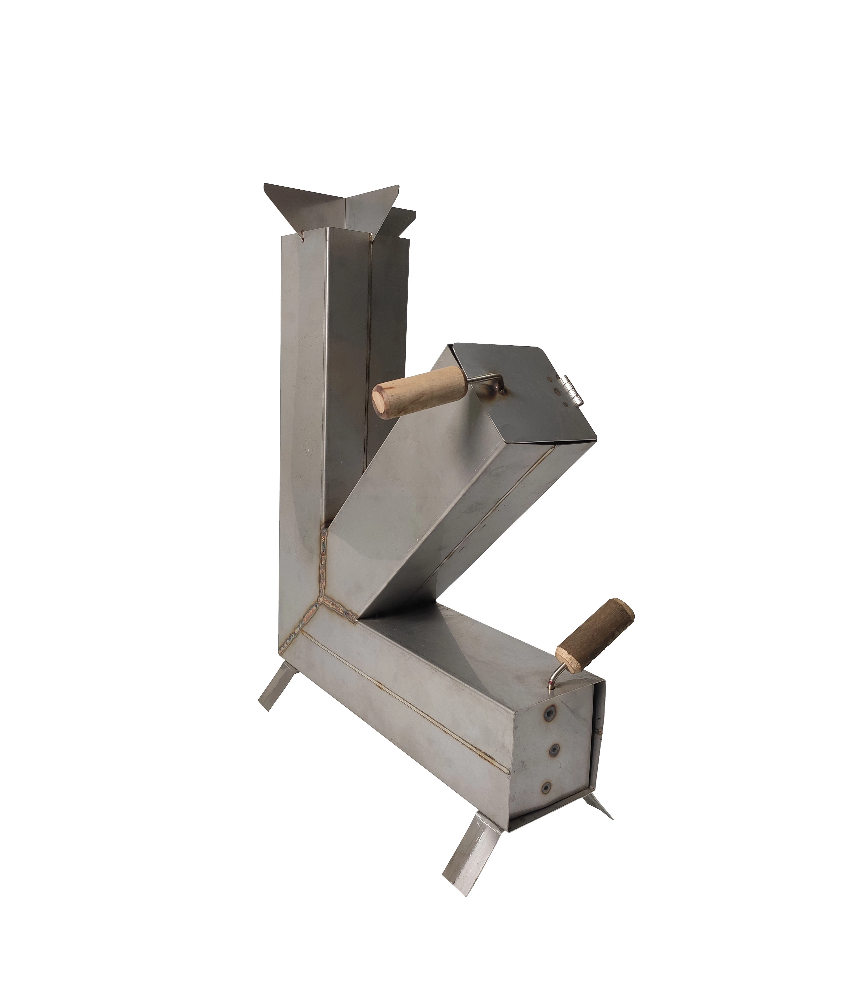 SUS 201 Outdoor Garden Heating and Cooking Rocket Stove