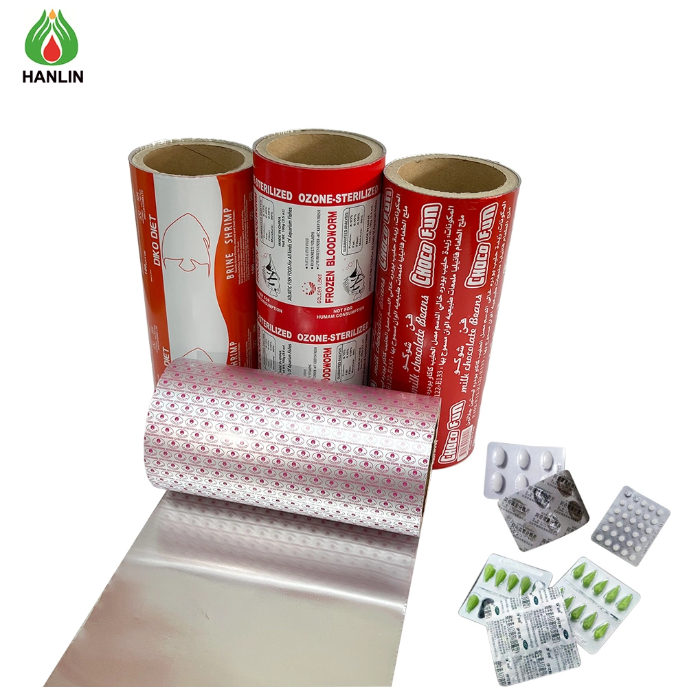 Pharmaceutical Packaging Material Aluminum Foil Printed 20/25/30 Micron Medicine Blister Pack Aluminum Foil