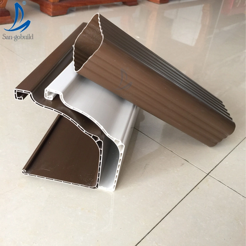 Africa Vinyl Rain Water Collectors PVC Rain Gutters and Down Pipes Wholesale/Supplier for Roofing Water Drain