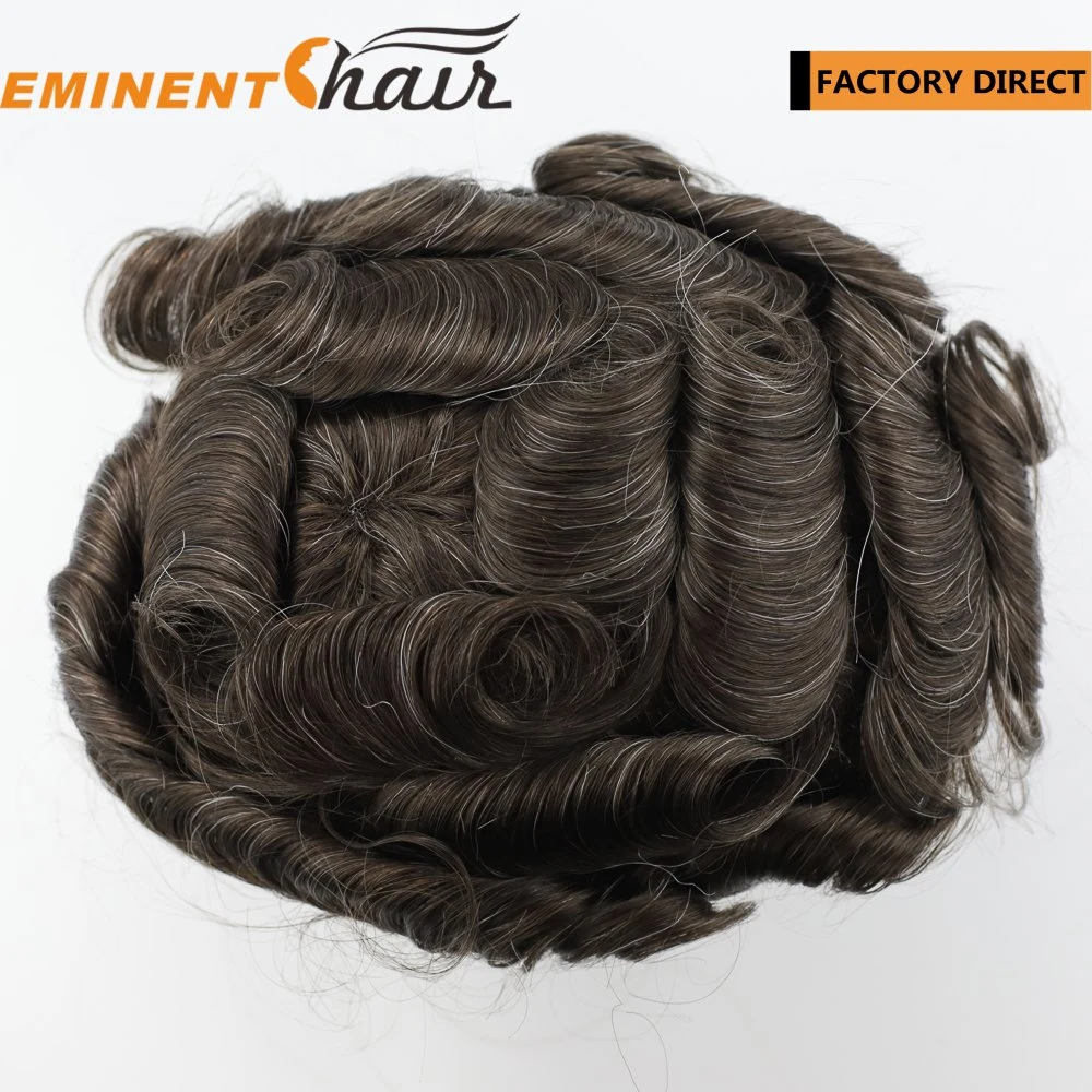 Factory Direct Men's Human Hair Natural Hairline Custom Hair System