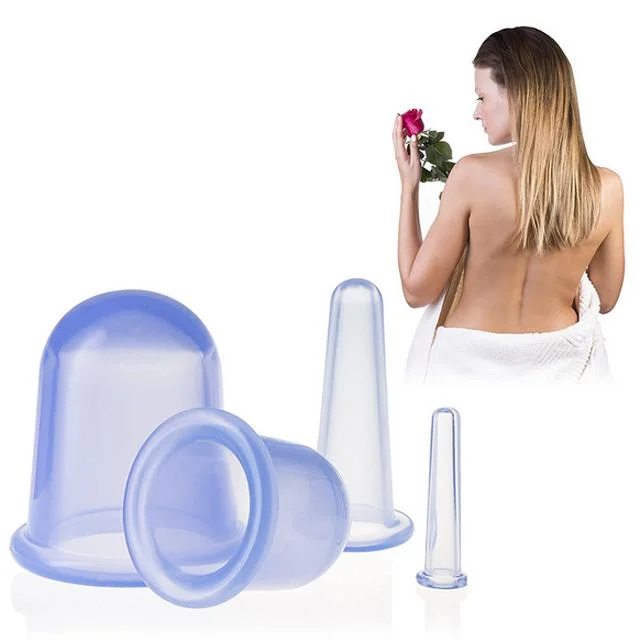 Silicone Cupping Sets Cellulite Suction Anti-Cellulite Cup Silicone Massage Cups