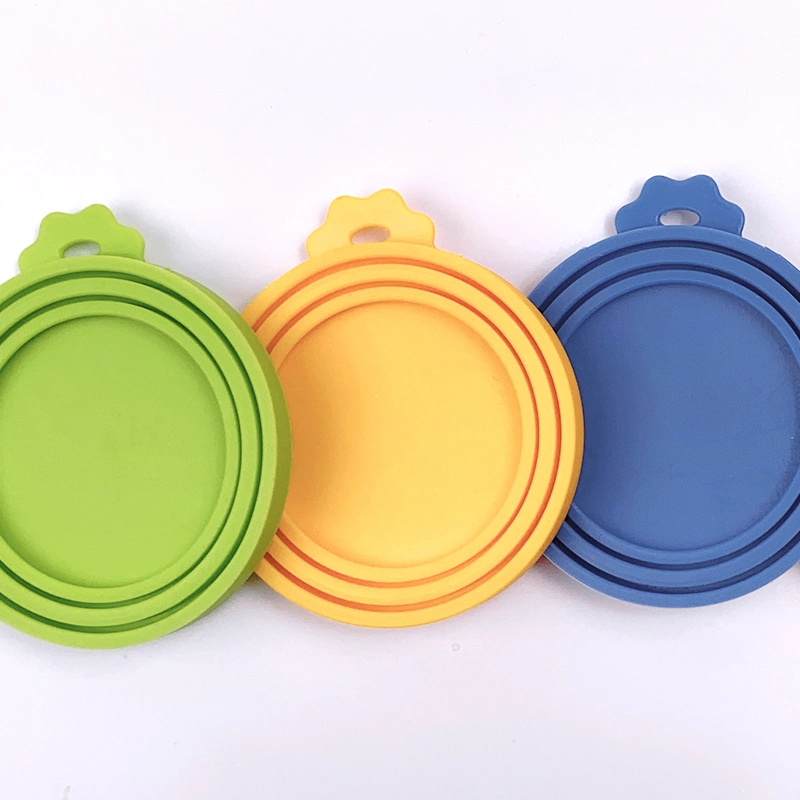 Universal BPA Free Silicone Can Lids Covers Reusable 3 in 1 Storage Container Cover Silicone Cat Dog Pet Food Can Cover Lids