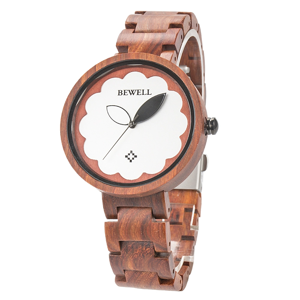 New Design Fashion Lady's Customized Bewell Wood Watch