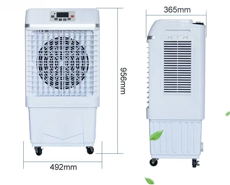 Usine de la vente d'affichage tactile Mobile ventilateur de refroidissement par air glacières évaporatives