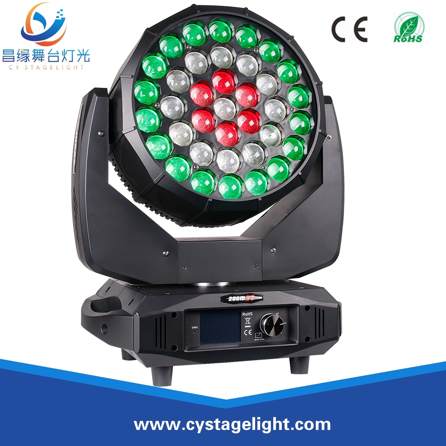 37X15W 4in1 RGBW Zoom LED Wash Moving Head Stage Light Equipment