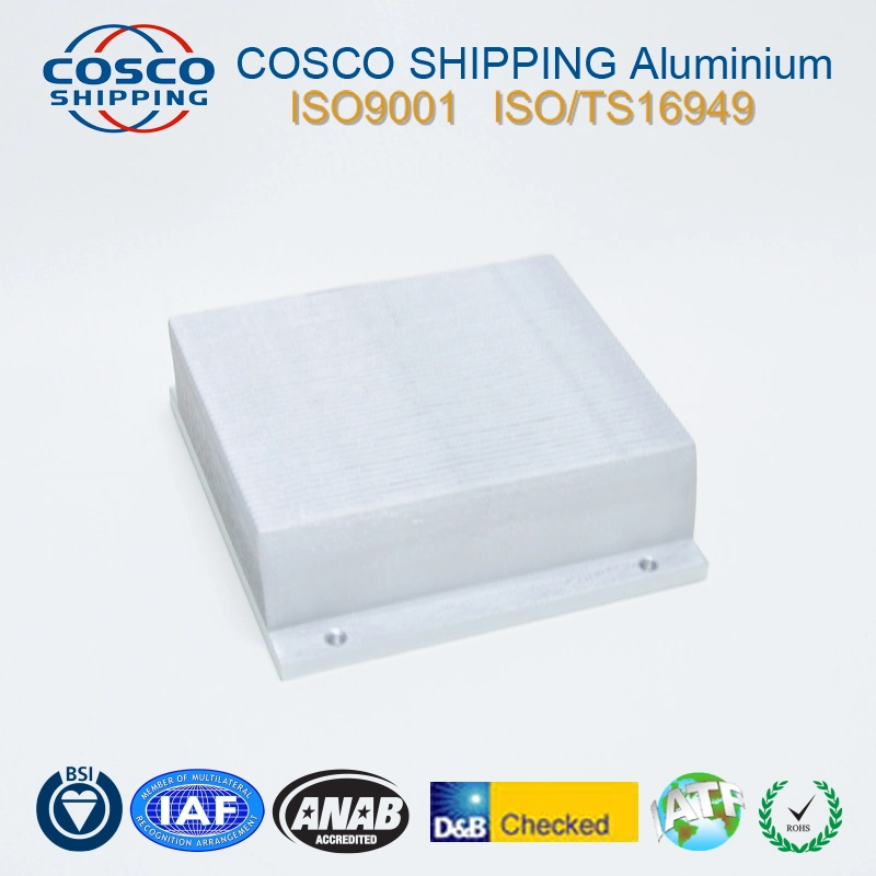 Square Extruded Aluminum Heat Sink Anodized Heat Sink Extrusion