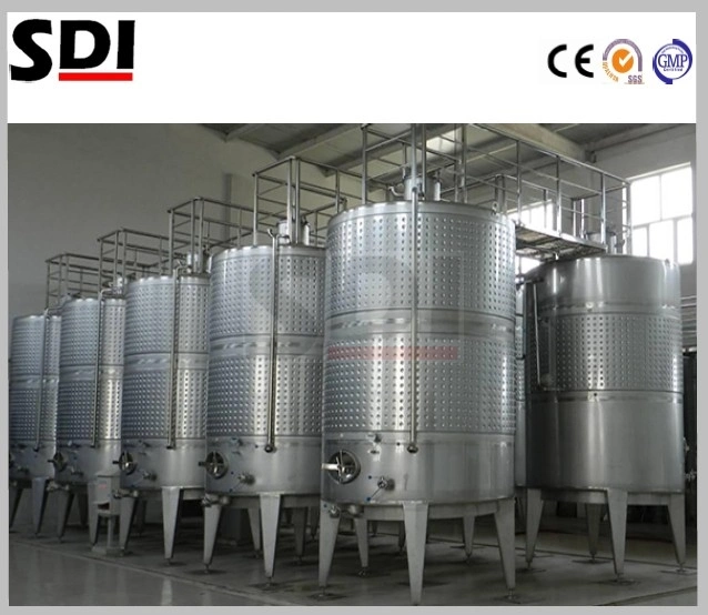 Dead Angle Free Sanitary Fermentation Tank Vessel for Food Processing