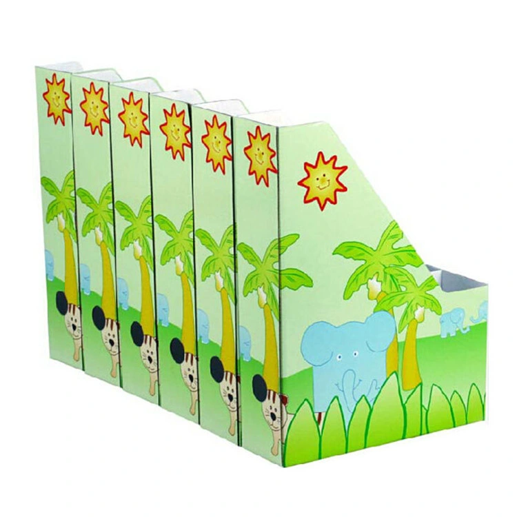 Custom Colorful Printing Storage Holders Desktop Documents and Magazine Stand File Holder