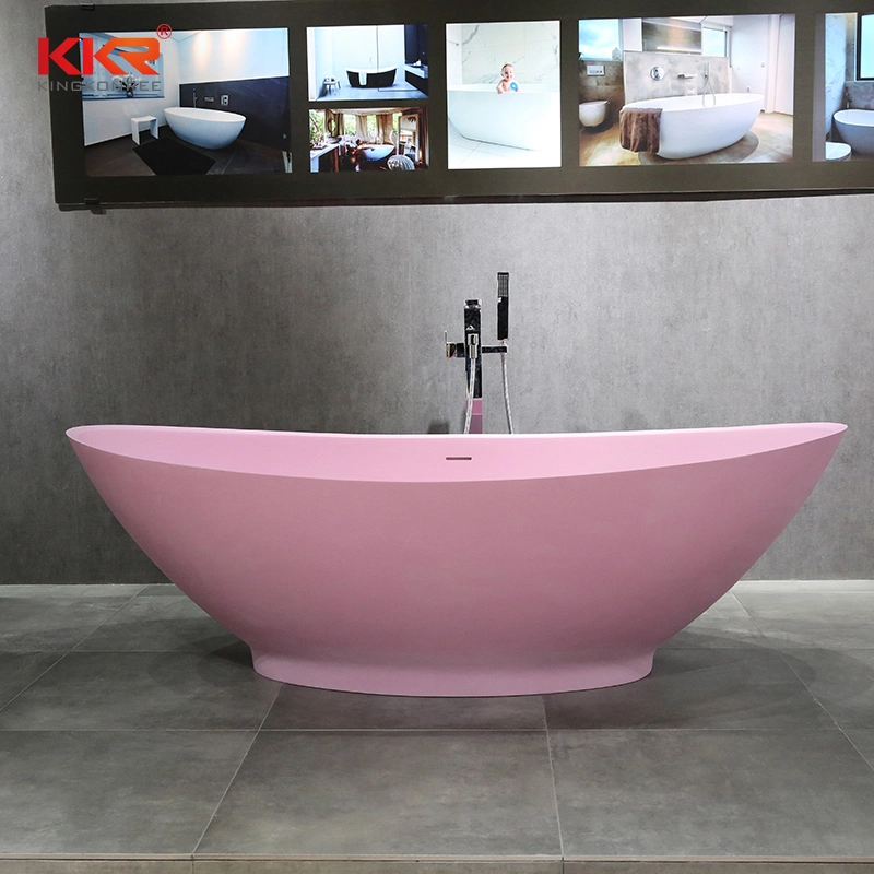 Colorful Bathroom Solid Surface Stone Recovery Bath