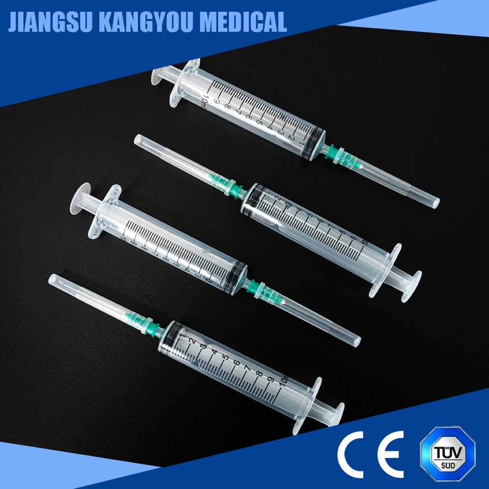 FDA Approved Injection Plastic Medical Syringe with Needls for Single Use