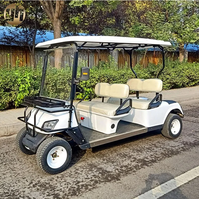 2023 Nuevo soporte OEM 48V sistema de CA batería de litio alimentado 4 asientos Electric Golf Cart precios Electric Golf Car Hot Venta