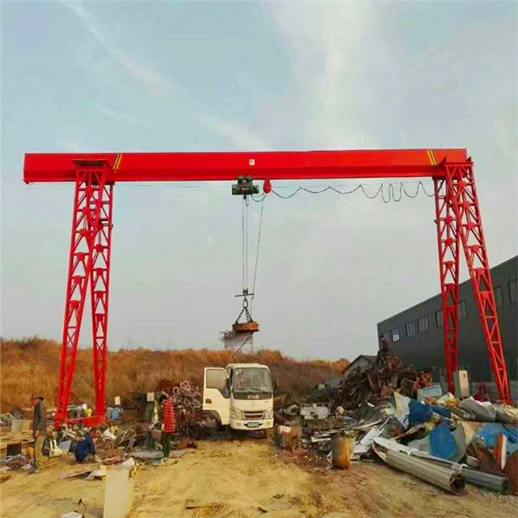 10ton Single Girder Gantry Crane Lifting Marble Granite