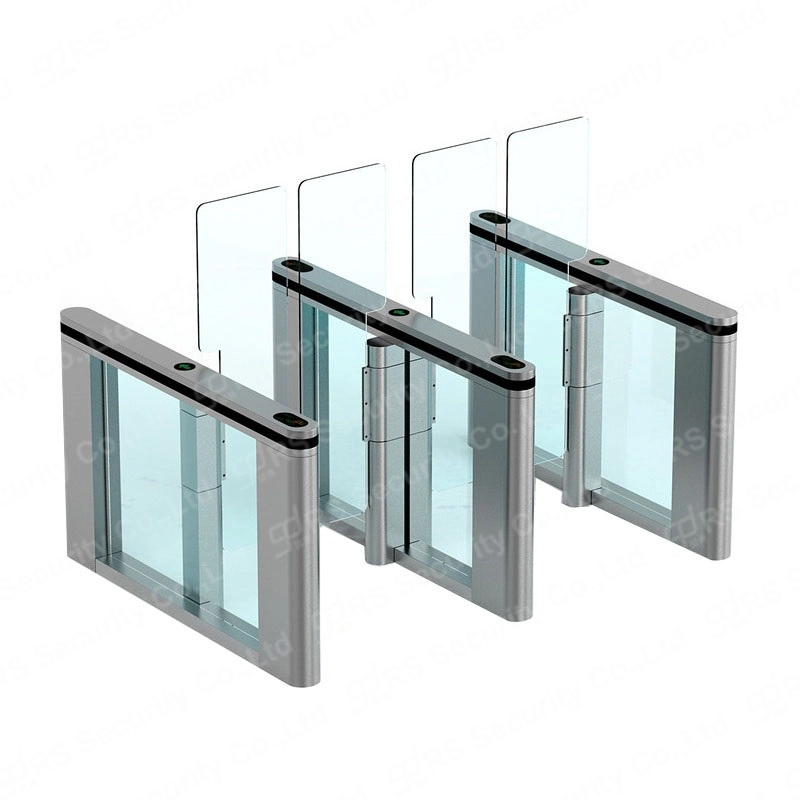 201 304 316 Stainless Steel Metro Hall Swipe Card Speedlane Turnstile NFC DC Brushless Slim Barriers