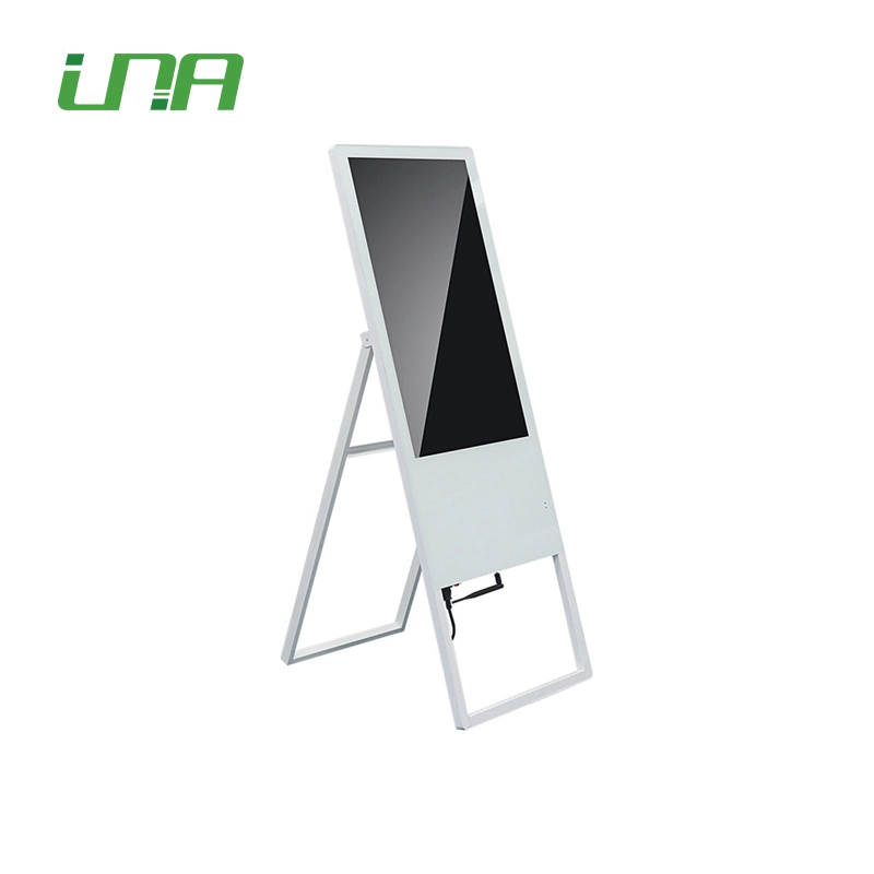 Semi-Outdoor Metal Floor Standing Restaurant Menu Advertising LCD Digital Display