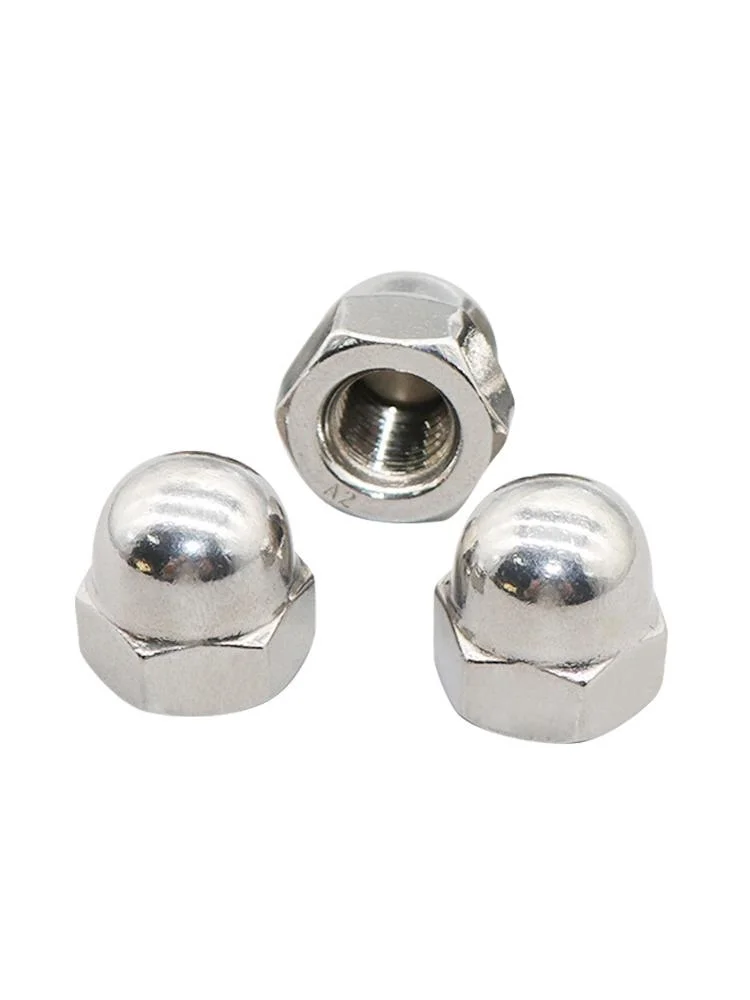 304 Stainless Steel Hex Nut with Dome Cap