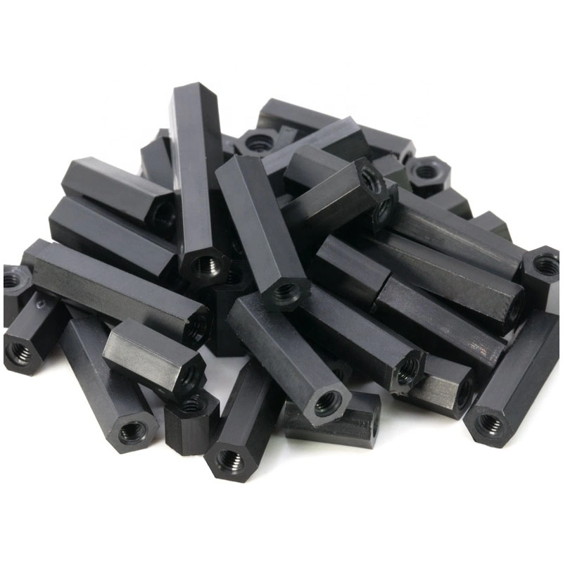 White / Black Color M2 M2.5 M3 M4 M5 Plastic PCB Nylon Hex Standoff Spacer Nut Long Hex Coupling Nuts