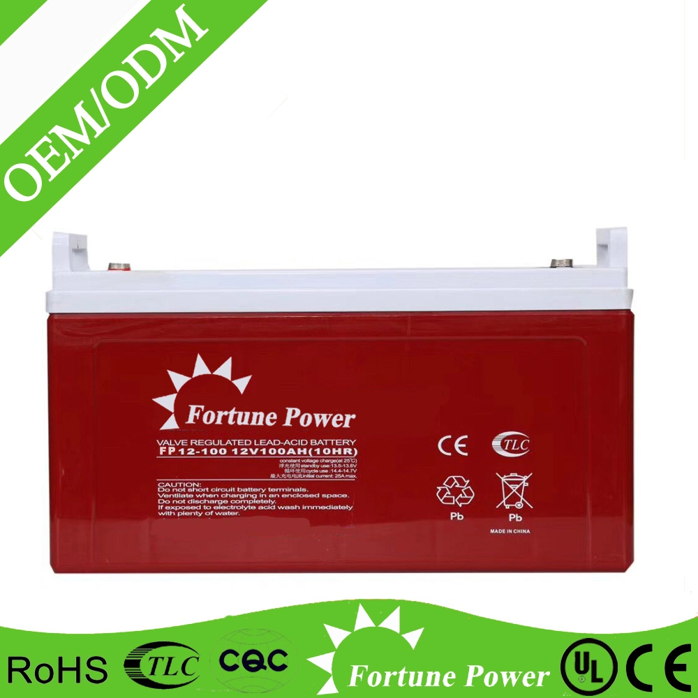 VRLA Sealed Bateria 12V 100ah Gel Battery for Solar UPS