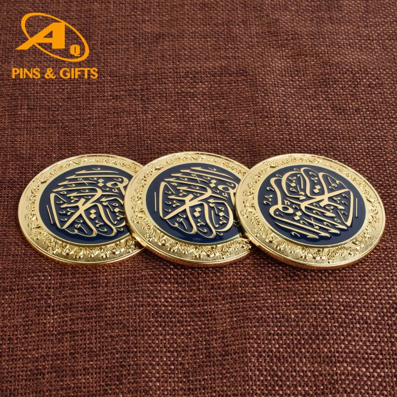 Desafio personalizado com moedas de prata de antiguidades e artesanato de formato de pistola Moeda (coin-144)