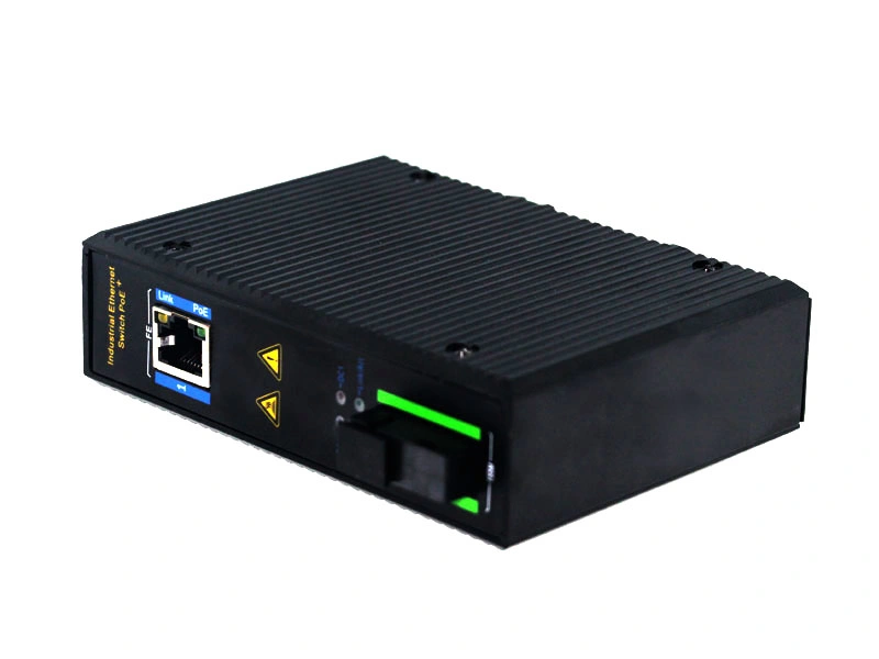 10/100m Industrial Media Converter Single Fiber