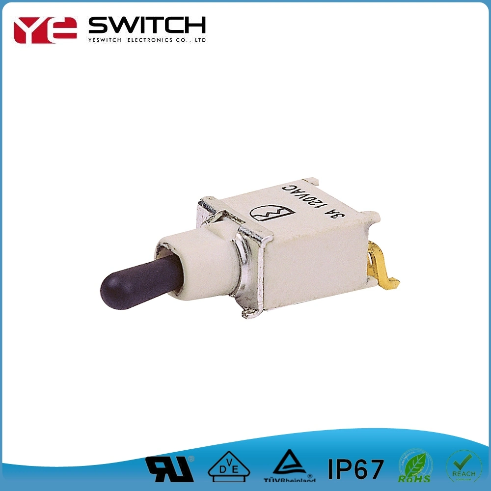 IP67 Waterproof Momentary Contact Miniature Toggle Switch with UL Certificates